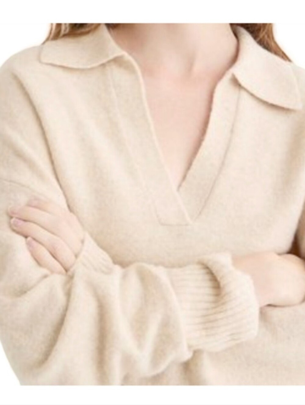 J. Crew Heather Sand Supersoft Sweater